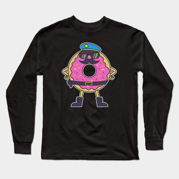 Donut Police Long Sleeve T-Shirt by rudypagnel